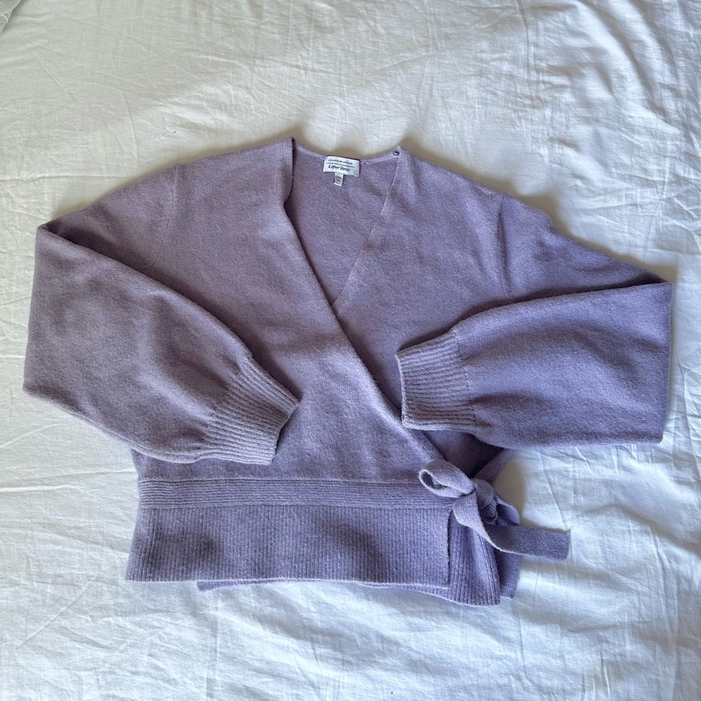& Other Stories Wrap Sweater - Lilac
